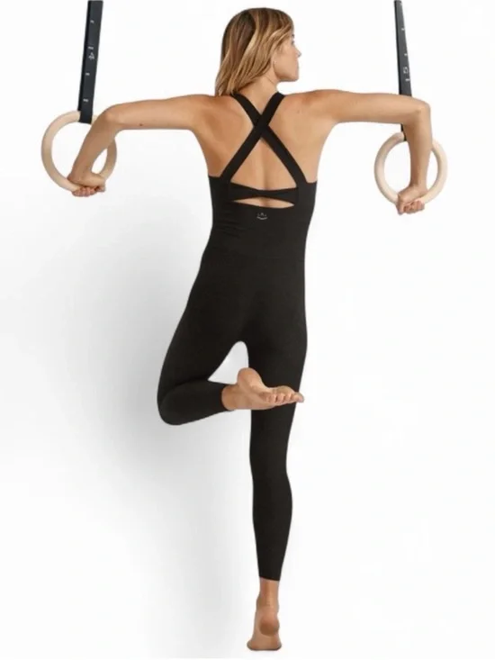 Beyond Yoga Spacedye Daring Jumpsuit Darkest Night M NWT - Picture 6 of 9